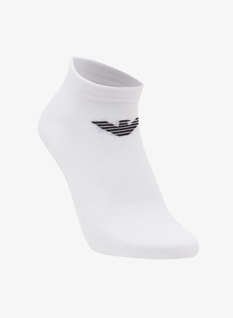EMPORIO ARMANI  3 Pack Of Logo Ankle Socks for Men | Best Price UAE